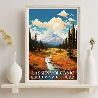 Lassen Volcanic National Park Poster, Travel Art, Office Poster, Home Decor | S6 - image6